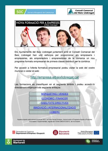 Programa de Capacitació Empresarial Consell Comarcal