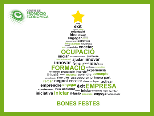 El departament de Promoció Econòmica us desitja Bones Festes!