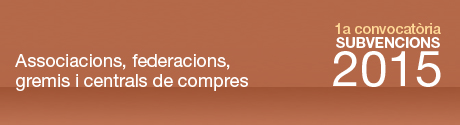 Nou programa de subvencions 2015 per impulsar la competitivitat del sector comercial