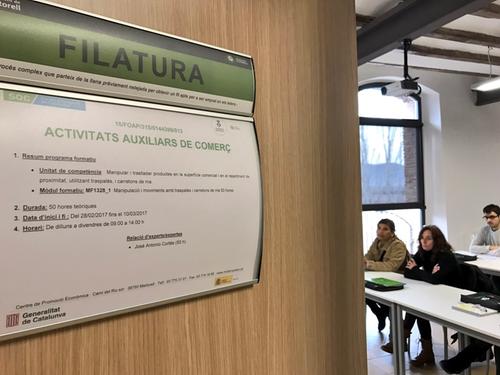 Persones en situació d’atur es formen en activitats de comerç al Centre de Promoció Econòmica