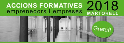 Inscripcions obertes a la nova programació formativa 2018 adreçada a empreses i emprenedors al Molí Empresa
