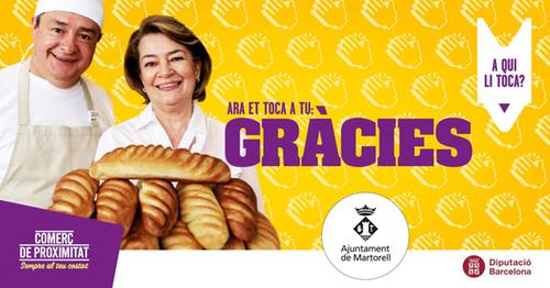 L’Ajuntament se suma a la campanya Ara et toca a tu: Gràcies!’ per reconèixer l’esforç al comerç de proximitat