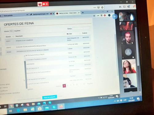 Els cinc joves del programa Garantia Juvenil acaben els contractes de pràctiques a l’Ajuntament