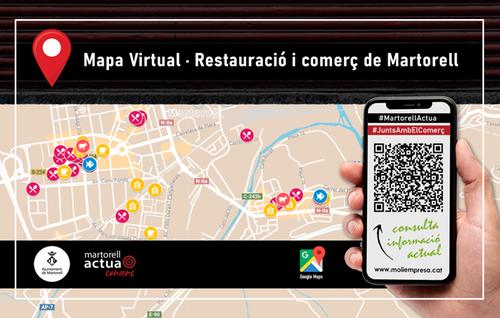 L’Ajuntament crea un mapa virtual de la restauració i el petit comerç de Martorell obert durant l’estat d’alarma