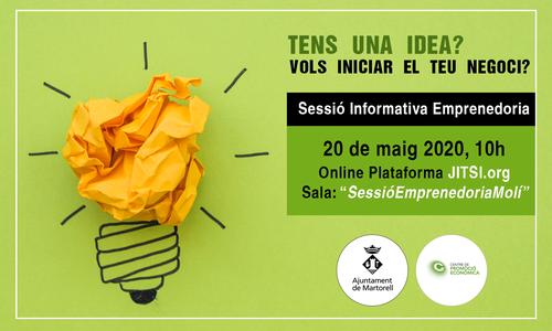 Sessions informatives d’emprenedoria online