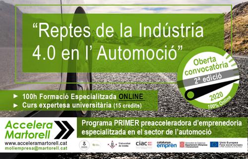 Nova edició de la preacceleradora d’automoció ACCELERA MARTORELL; Reptes de la Indústria 4.0 en l’Automoció