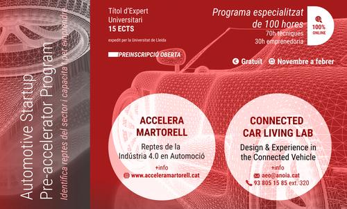 Molí Empresa, el Campus Motor Anoia i el Clúster d’Automoció posen en marxa novament les seves preacceleradores d’automoció