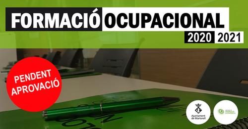 Obert període de preinscripcions a la nova convocatòria FORMACIÓ OCUPACIONAL 2020-21