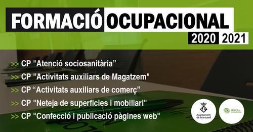 L’Ajuntament de Martorell impartirà 5 certificats de professionalitat en la nova convocatòria de Formació Ocupacional (FOAP 2020)