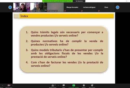 El Molí Empresa inicia la programació formativa 2021 informant a empreses i emprenedors sobre els requisits legals i fiscals de la venda per internet