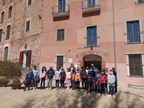 Les tres cooperatives CUEME de l’escola José Echegaray sol·liciten el NIF al Molí Fariner