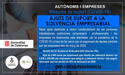 [EMPRESA-AUTÒNOM] Ajuts de suport a la solvència empresarial en resposta a la COVID-19 (2a convocatòria)