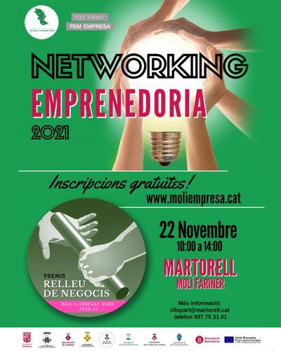 El Molí Fariner realitza un Networking d’Emprenedoria i Acte de lliurament de dels 1ers Premis Relleu de Negocis Llobregat Nord 2021