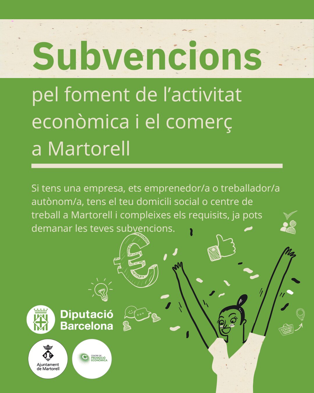 Obert el termini per sol·licitar les subvencions que impulsen l’activitat econòmica a Martorell